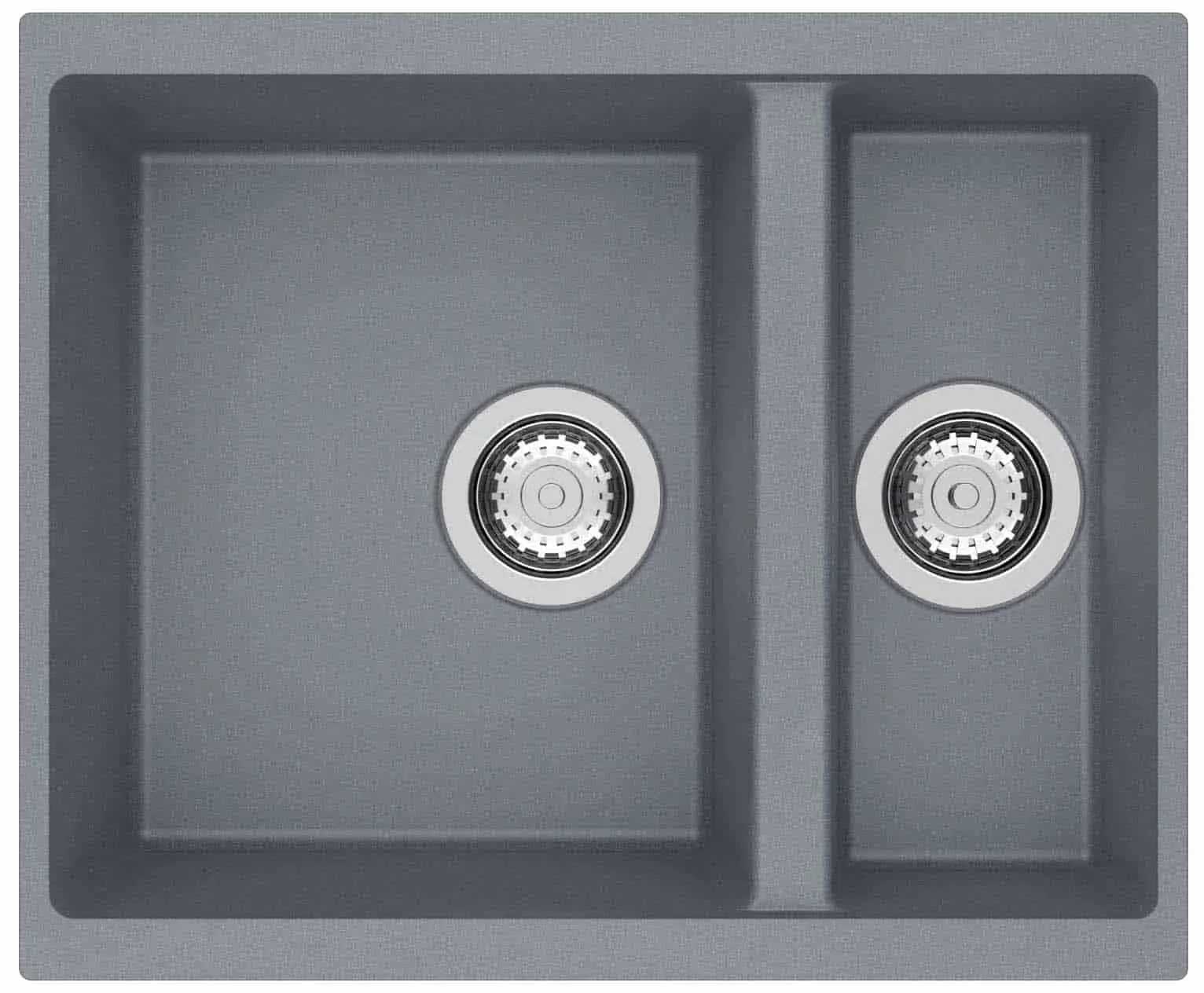 grey composite 1.5 bowl sink